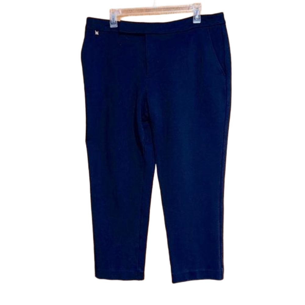 Lauren Ralph Lauren Blue Ponte’ Straight Leg Pants Size XL - NWOT